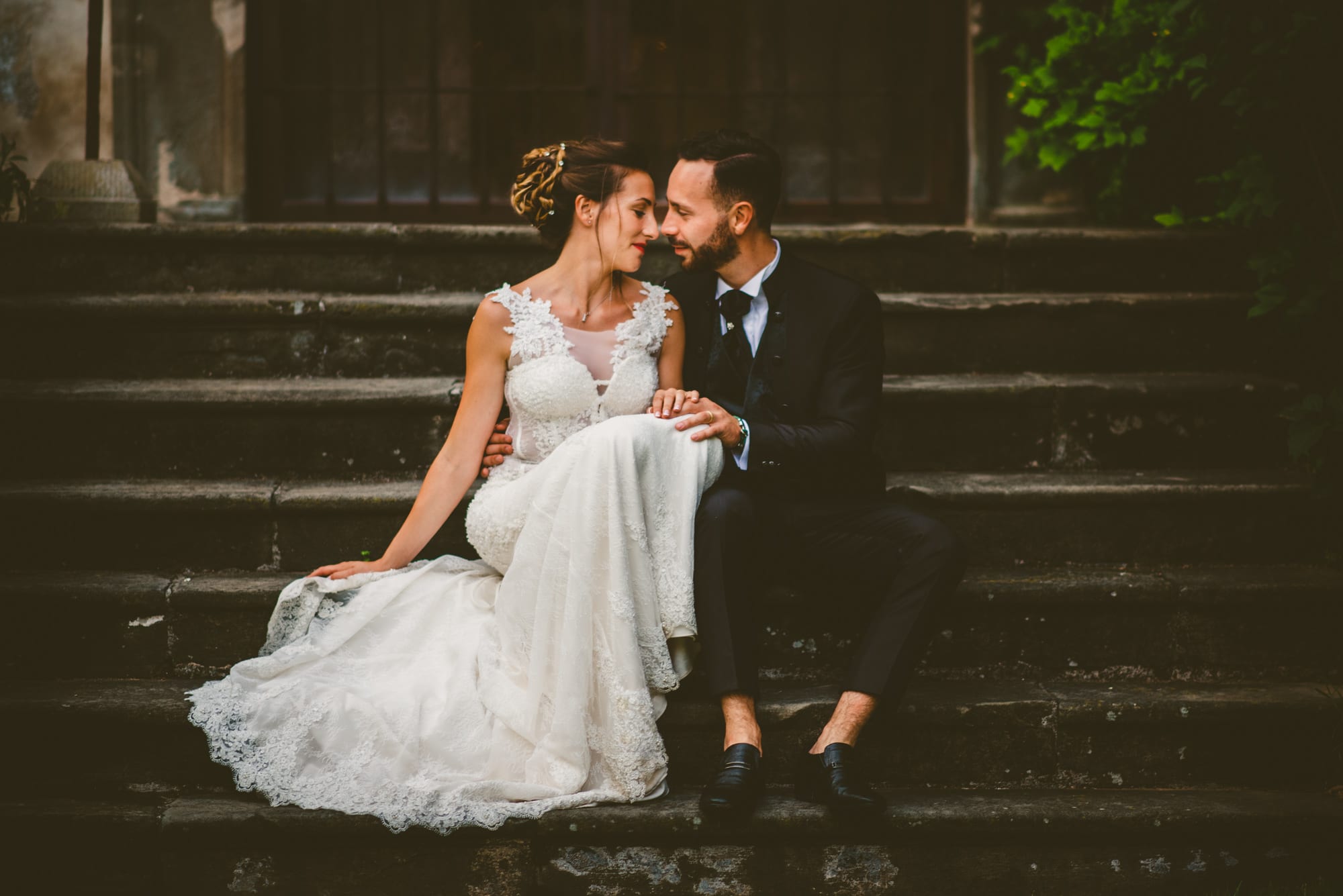 Elegante Matrimonio Cappuccini Resort in Franciacorta ritratto coppia sposi