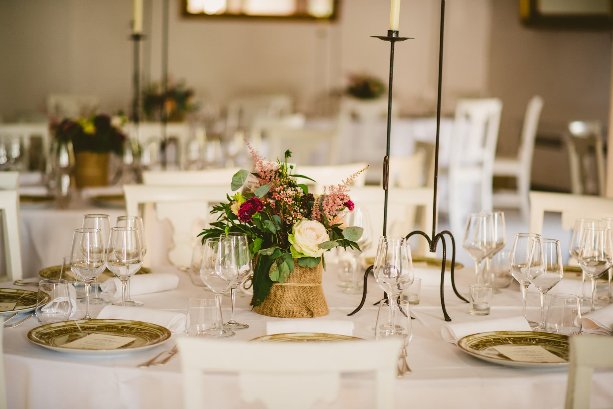 Elegante Matrimonio Cappuccini Resort in Franciacorta centrotavola