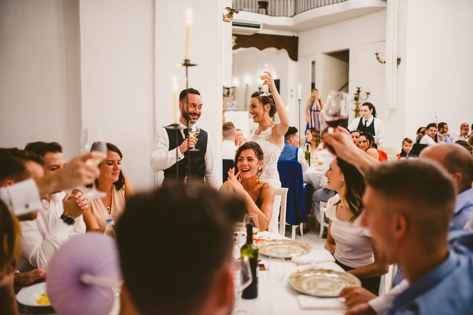 Elegante Matrimonio Cappuccini Resort in Franciacorta ricevimento cena