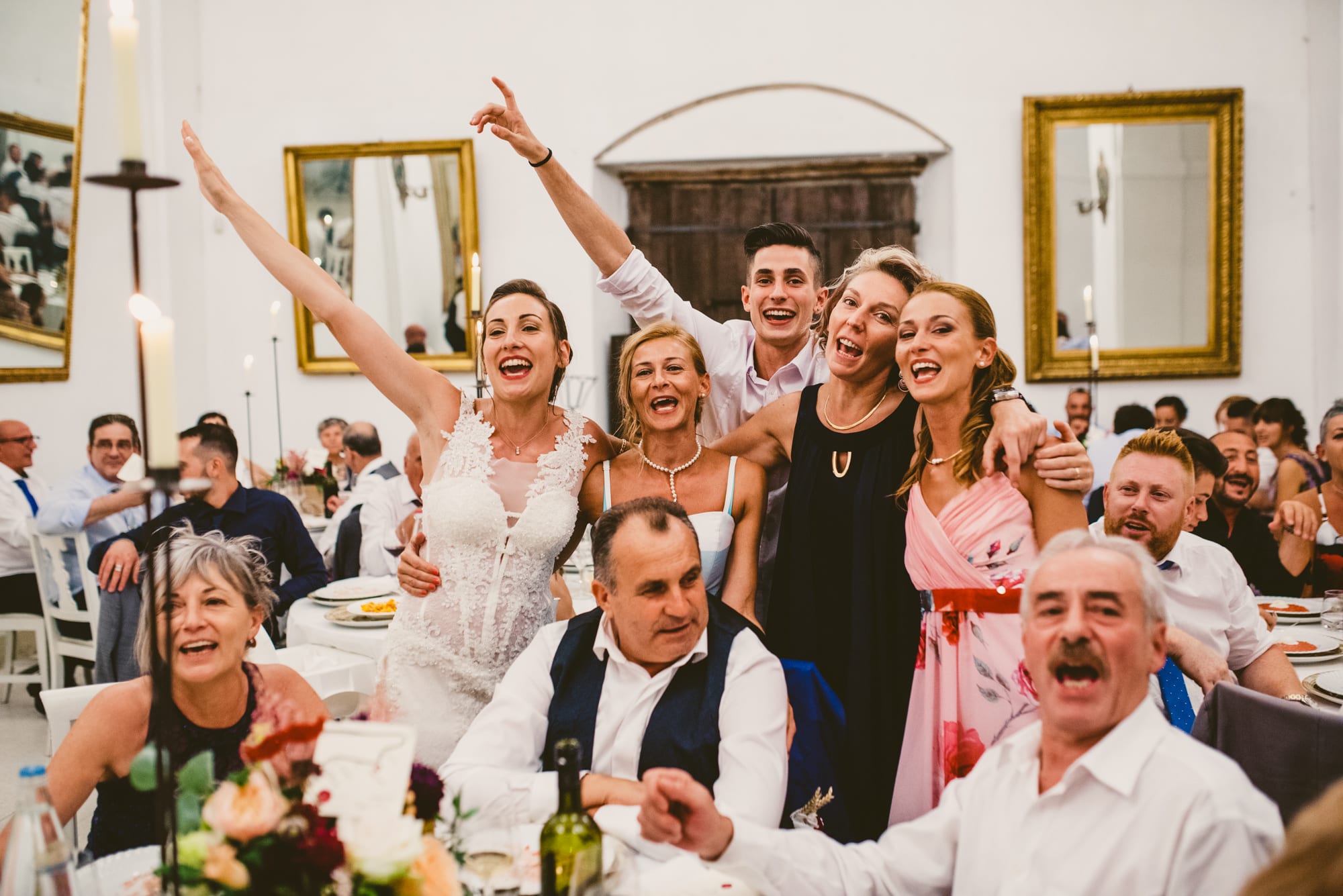 Elegante Matrimonio Cappuccini Resort in Franciacorta ricevimento cena