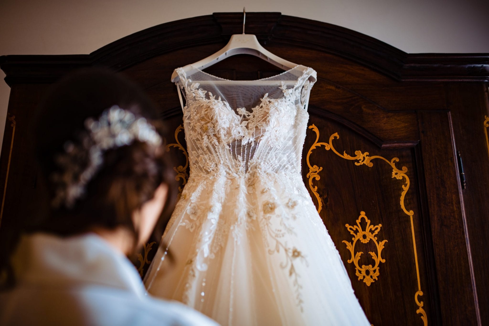 Fotografo Fotografia di Matrimonio Abbazia Santo Spirito Villa Giannone preparazione sposa