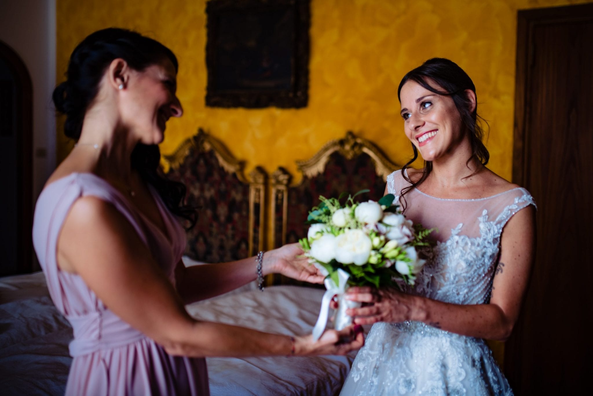 Fotografo Fotografia di Matrimonio Abbazia Santo Spirito Villa Giannone preparazione sposa