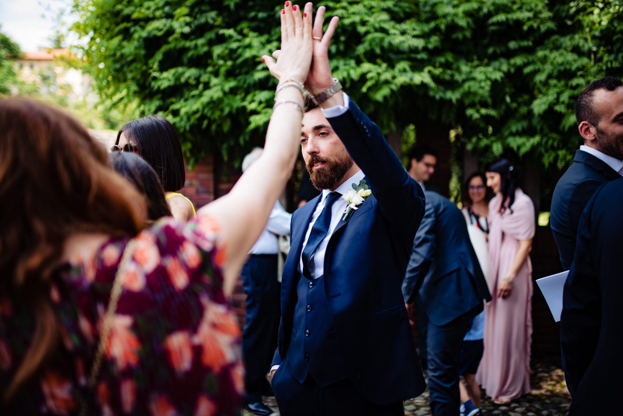 Fotografo Fotografia di Matrimonio Abbazia Santo Spirito Villa Giannone Rito Nozze uscita chiesa sposi