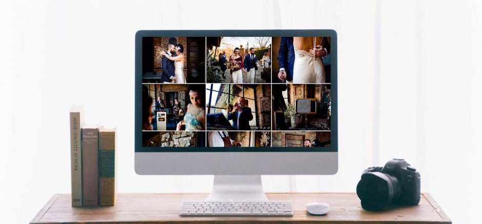 Visualizzazione galleria privata matrimonio su diversi dispositivi mobile e desktop